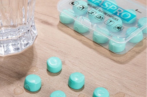Špunty do uší HASPRO tvarovatelné - Silikonové 12ks