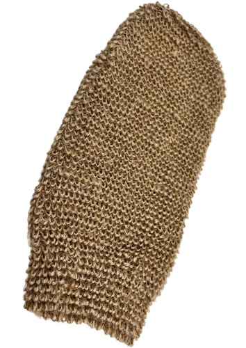 Přírodní peelingová rukavice z juty, hnědá