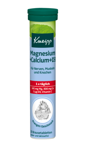 Kneipp Magnézium + kalcium + D3 - Šumivé tablety