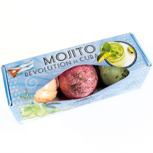 Sada 3 šumivých bomb do koupele - Mojito