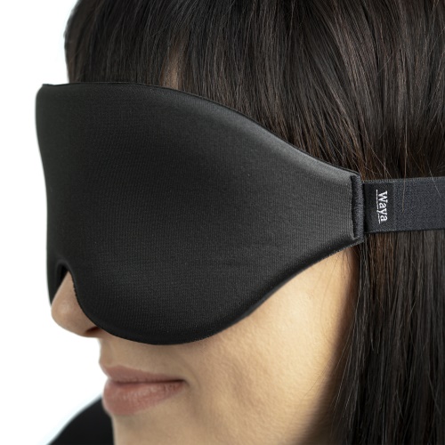 Maska na spaní WAYA 3D Premium, černá