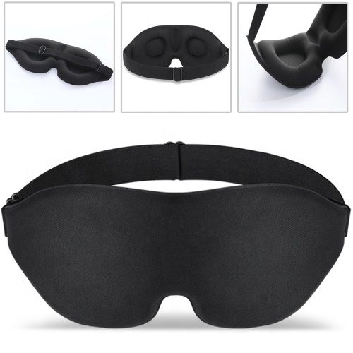 Maska na spaní WAYA 3D Premium, černá