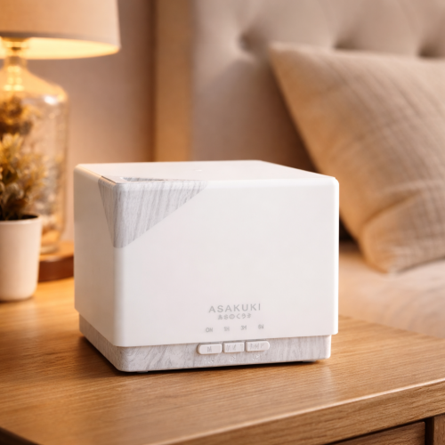 Aroma difuzér ASAKUKI velkokapacitní - bílé dřevo 700 ml