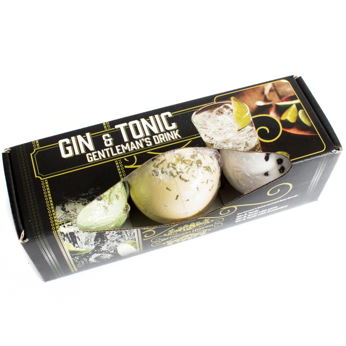 Sada 3 šumivých bomb do koupele - Gin & Tonik