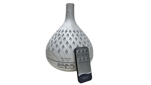 Aroma difuzér ASAKUKI váza, biele drevo 400 ml