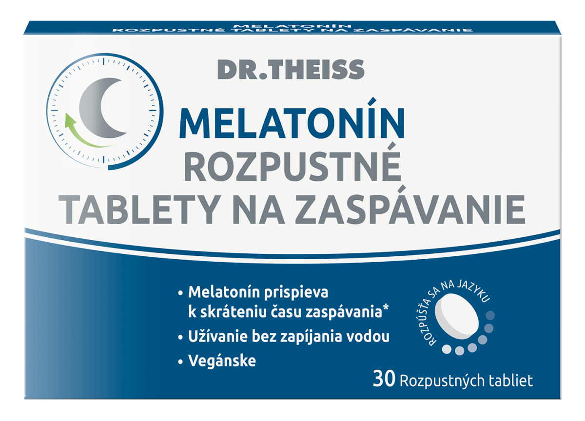 Melatonín na zaspávanie 30ks. Dr. Theiss